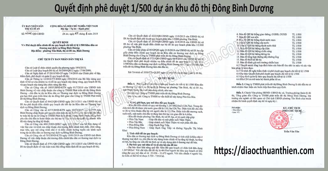 Đất nền dự án Đông Bình Dương